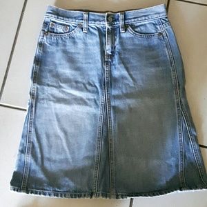 Gap denim midi skirt